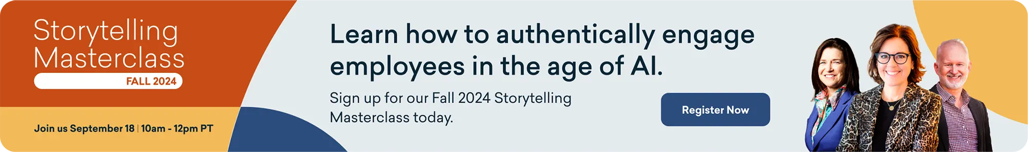 Storytelling Masterclass - Learn how to authentically engage employees in the age of AI