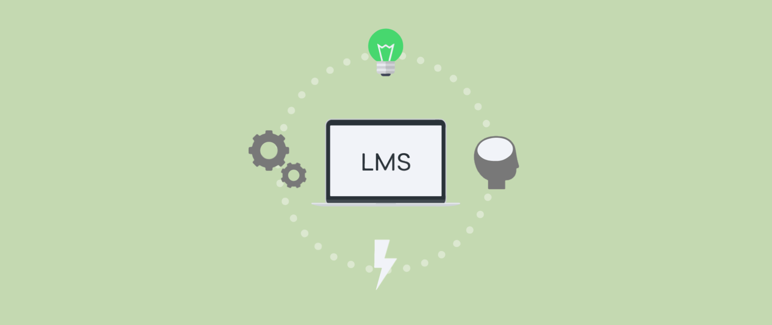 Banner image for resource post Finding the Right LMS Compliance Framework: AICC vs SCORM vs xAPI. Image of a computer screen with "LMS" written inside with representative icons surrounding