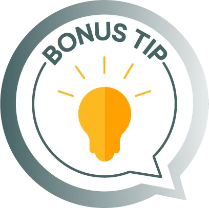 bonus tip icon.